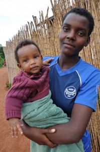 Mother and child in Rwanda - AIDS 2012