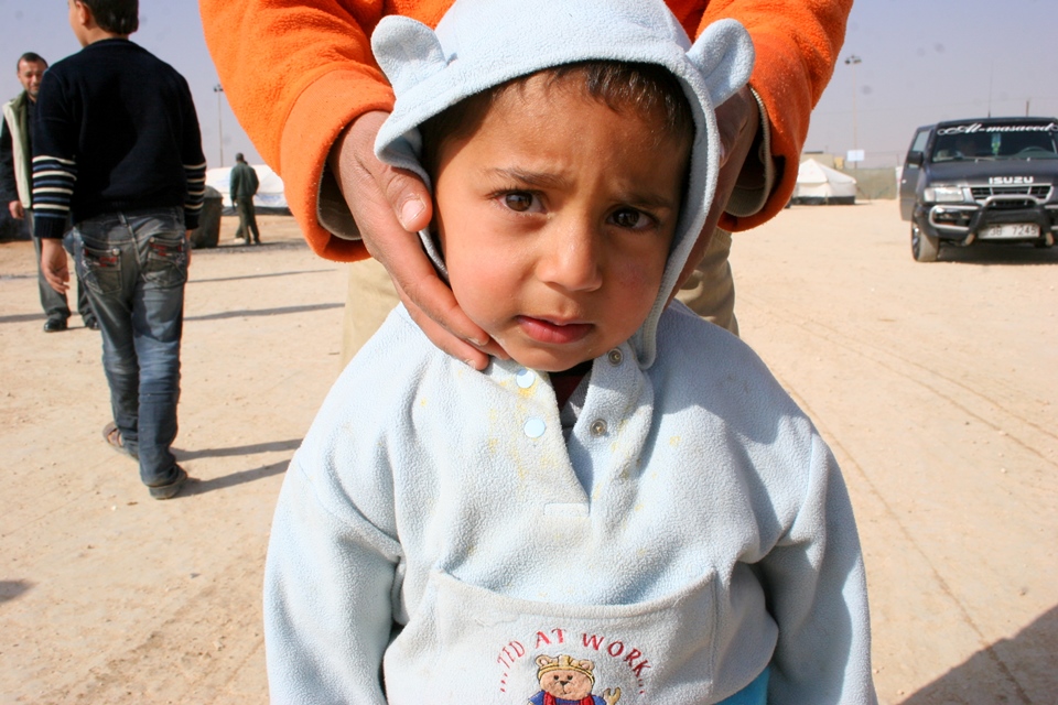 Syrian refugee baby