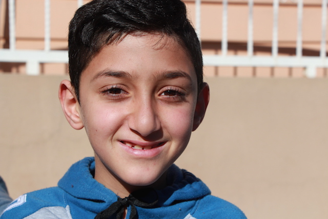 Iraqi refugee boy