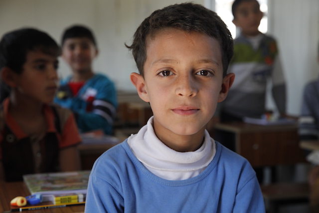 Iraqi refugee boy