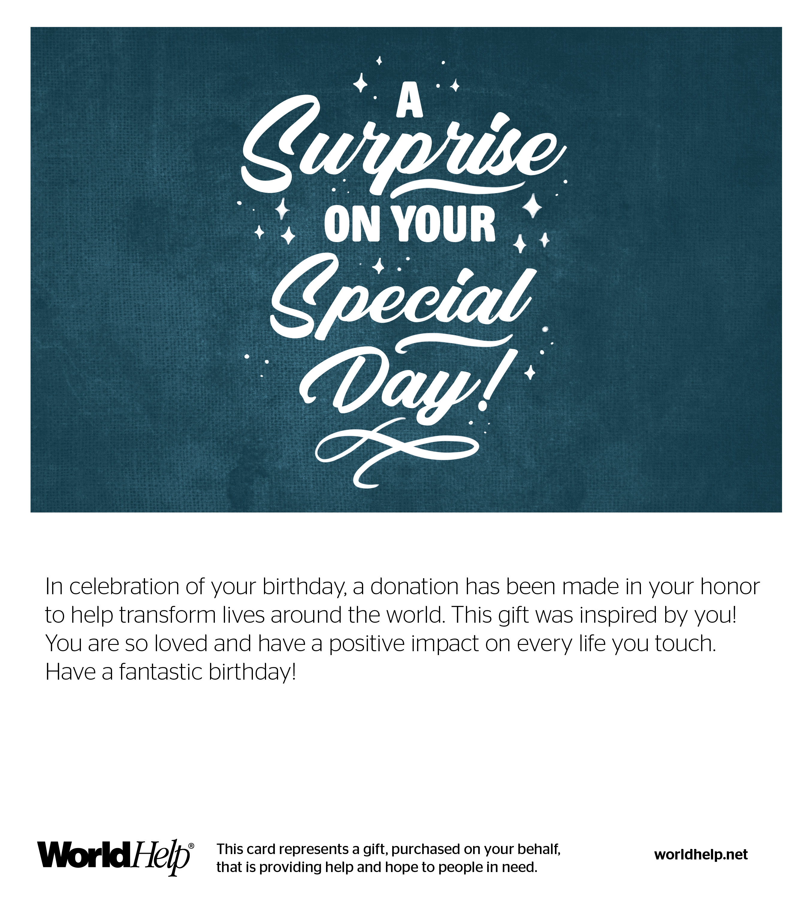 Gift card option for Birthday Ecard 2