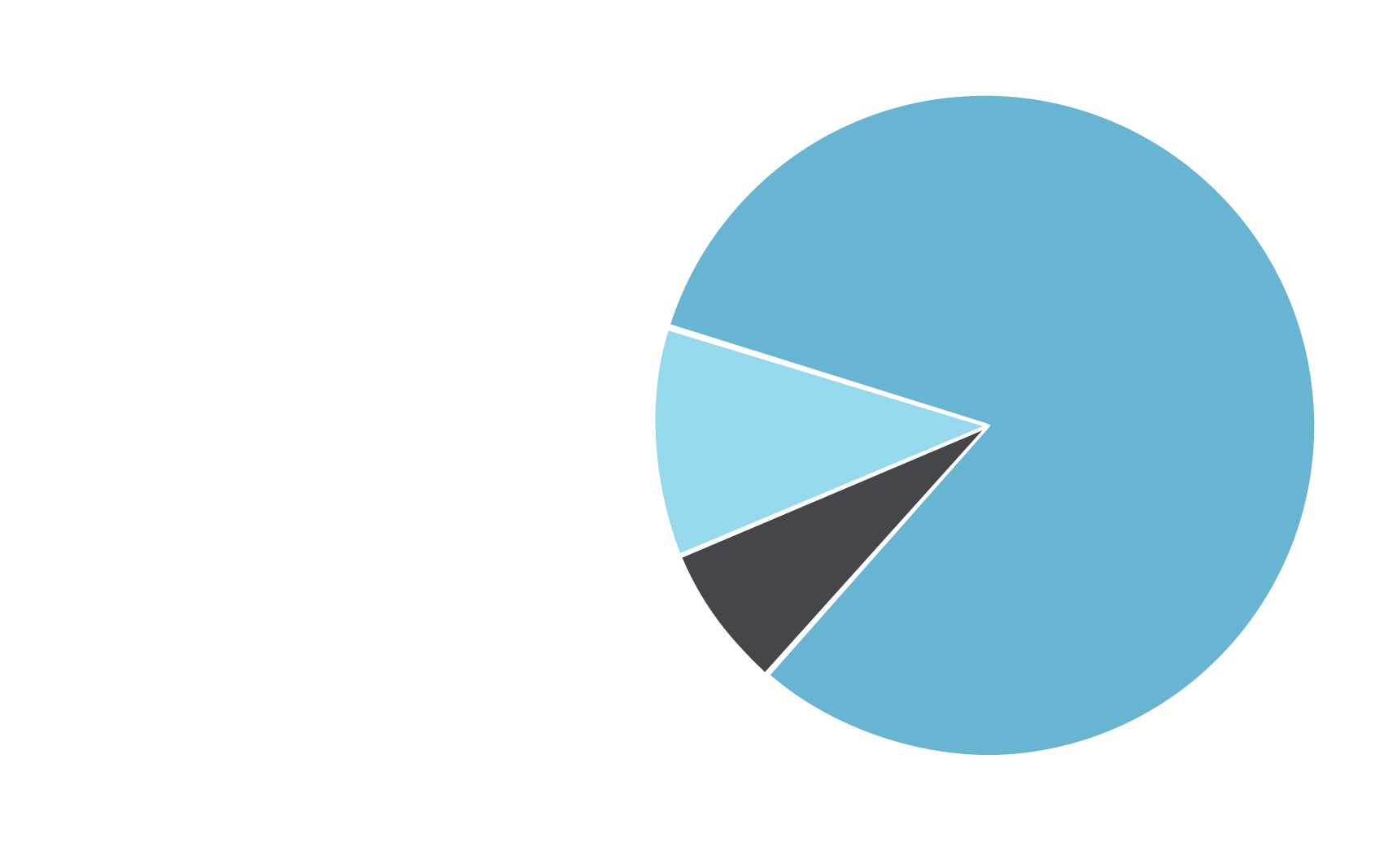 Graphical illustration of the World Help financial breakdown and accountability.