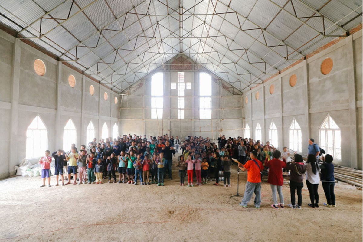 This new church is a great space for believers to gather in India