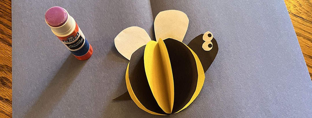 Your sponsored child will “bee” happy you sent this craft!