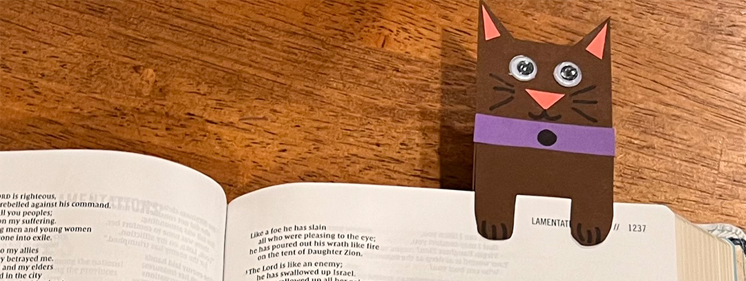 Here’s a “purrfect” craft to make for your sponsored child!