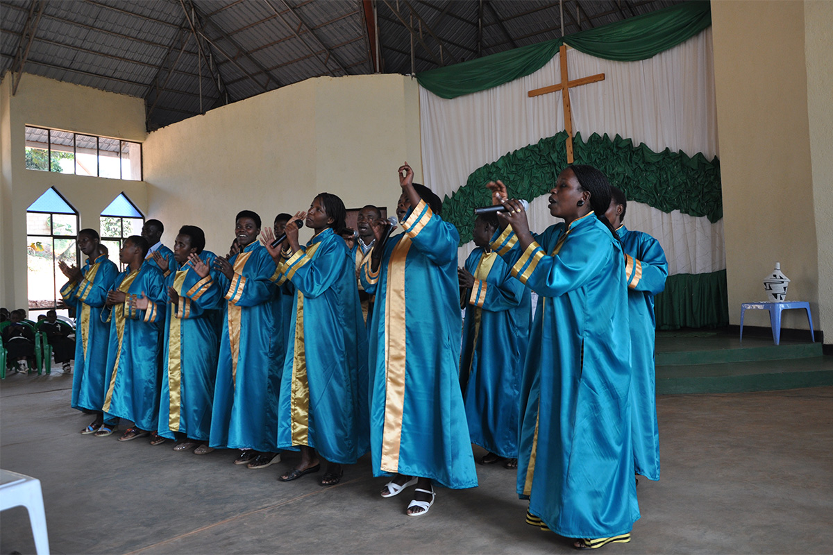Church in Rwandan has a wonderful choir!