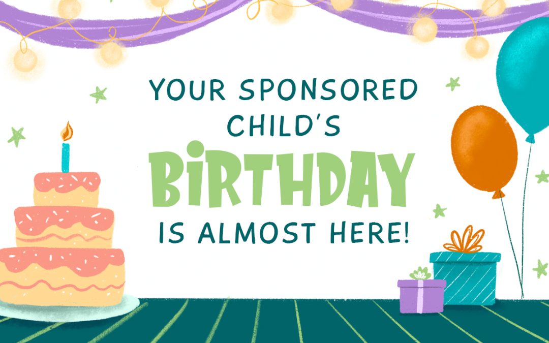 Birthday gift for sponsored child’s program