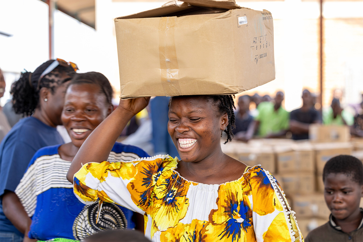 Every $24 provides two people with lifesaving essentials!